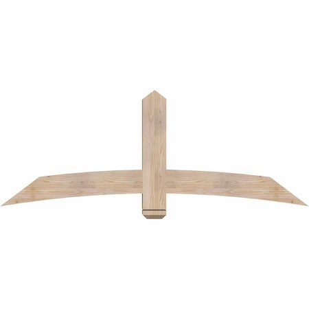 Ekena Millwork Bellingham Smooth Timber Gable Bracket, Douglas Fir, 72"W x 27"H x 5 1/2"D x 5 1/2"F, 9/12 Pitch GBW072X27X0606BEL00SDF